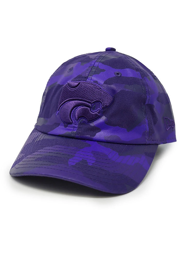 New Era K-State Wildcats Kansas State Wildcats Tonal Purple Camo Casual Classic Adjustable Hat - P..