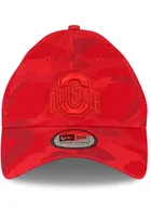 New Era Ohio State Buckeyes Ohio State Buckeyes Tonal Red Camo Casual Classic Adjustable Hat - R..