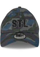 New Era St Louis St. Louis Tonal Camo Casual Classic Adjustable Hat - Black