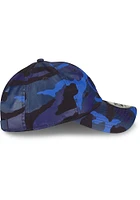 New Era Kansas City Monarchs KC Monarchs Tonal Camo Casual Classic Adjustable Hat - Blue