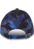 New Era Kansas City Monarchs KC Monarchs Tonal Camo Casual Classic Adjustable Hat - Blue
