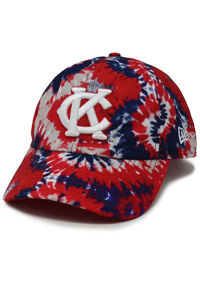 New Era Kansas City Monarchs KC Monarchs 3-Tone Tie Dye Casual Classic Adjustable Hat - Blue