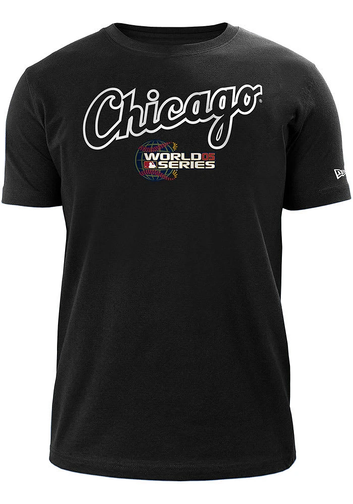 New Era Chicago White Sox Black Patch Up Short Sleeve T Shirt