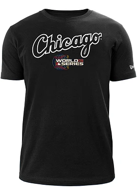 New Era Chicago White Sox Black Patch Up Short Sleeve T Shirt