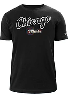 New Era Chicago White Sox Black Patch Up Short Sleeve T Shirt