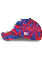New Era Philadelphia 76ers Philadelphia 76ers 3-Tone Tie Dye Casual Classic Adjustable Hat - Blue