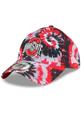 New Era Ohio State Buckeyes Ohio State Buckeyes 3-Tone Tie Dye Casual Classic Adjustable Hat - R..