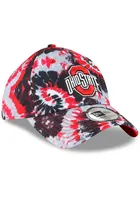 New Era Ohio State Buckeyes Ohio State Buckeyes 3-Tone Tie Dye Casual Classic Adjustable Hat - R..