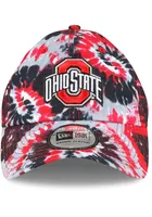 New Era Ohio State Buckeyes Ohio State Buckeyes 3-Tone Tie Dye Casual Classic Adjustable Hat - R..