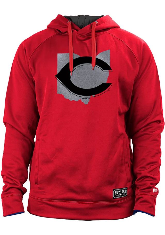 New Era Cincinnati Reds Mens Red Primary Logo Fashion Hood