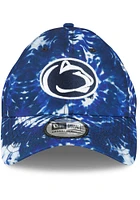 New Era Penn State Nittany Lions Penn State 3-Tone Tie Dye Casual Classic Adjustable Hat - Blue