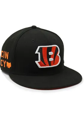 New Era Cincinnati Bengals Mens Black City Landmark UV 59FIFTY Fitted H..