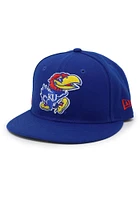 New Era Kansas Jayhawks Mens Blue Jayhwaks Landmark UV 59FIFTY Fitted Hat