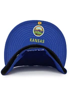 New Era Kansas Jayhawks Mens Blue Jayhwaks Landmark UV 59FIFTY Fitted Hat