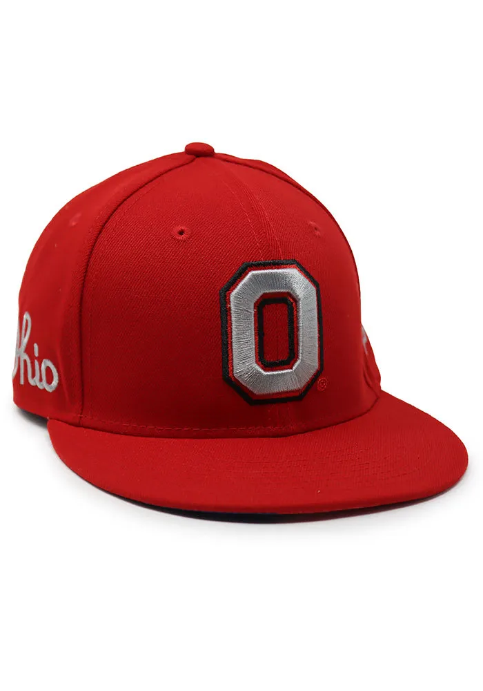 New Era Ohio State Buckeyes Mens Red Landmark UV 59FIFTY Fitted Hat