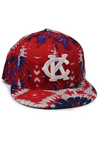 New Era Kansas City Monarchs Mens Red KC 3-Tone Tie Dye 59FIFTY Fitted Hat