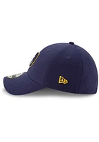 New Era Milwaukee Brewers Mens Navy Blue Team Classic 39THIRTY Flex Hat