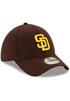 New Era San Diego Padres Mens Brown Team Classic 39THIRTY Flex Hat