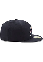 New Era Oklahoma City Thunder Mens Navy Blue Basic 59FIFTY Fitted Hat