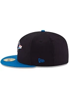 New Era Oklahoma City Thunder Mens Navy Blue 2T Basic 59FIFTY Fitted Hat
