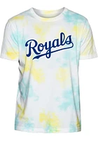 New Era Kansas City Royals Blue ICE DYE Short Sleeve Fashion T Shirt