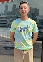 New Era Kansas City Royals Blue ICE DYE Short Sleeve Fashion T Shirt