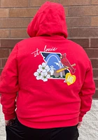 New Era St Louis Cardinals Mens Red CITY CLUSTER Long Sleeve Hoodie