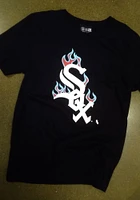 New Era Chicago White Sox Black TEAM FIRE Short Sleeve T Shirt