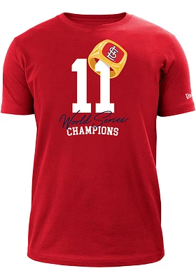 New Era St Louis Cardinals Red Count the Rings Short Sleeve T Shirt