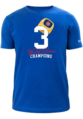 New Era Chicago Cubs Blue Count the Rings Short Sleeve T Shirt