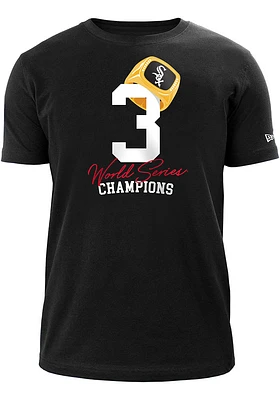 New Era Chicago White Sox Black Count the Rings Short Sleeve T Shirt