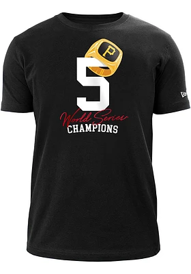 New Era Pittsburgh Pirates Black Count the Rings Short Sleeve T Shirt