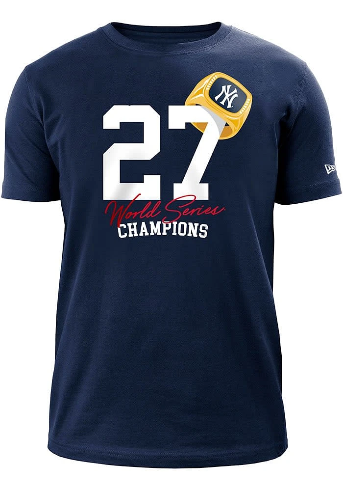 New Era York Yankees Navy Blue Count the Rings Short Sleeve T Shirt