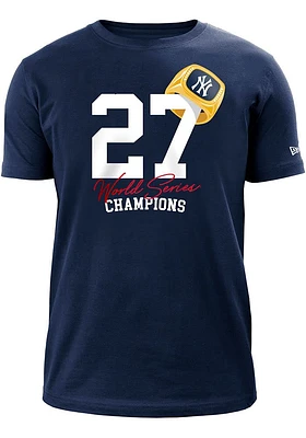 New Era York Yankees Navy Blue Count the Rings Short Sleeve T Shirt