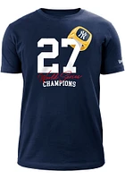 New Era York Yankees Navy Blue Count the Rings Short Sleeve T Shirt