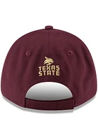 New Era Texas State Bobcats Texas St Bobcats Maroon The League 9FORTY Adjustable Hat - Maroon