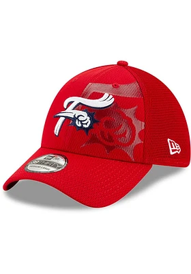New Era Reading Fightin Phils Mens Red Tonal Neo 39THIRTY Flex Hat