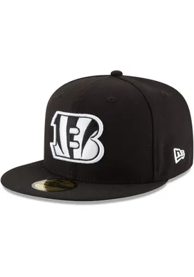 New Era Cincinnati Bengals Mens Black Basic 59FIFTY Classic Fitted Hat