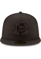 New Era Cincinnati Bengals Mens Black Tonal 59FIFTY Fitted Hat