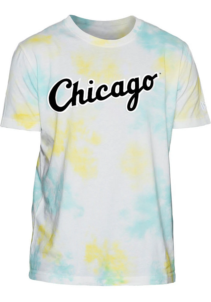 New Era Chicago White Sox ICE DYE TEE Short Sleeve Fashion T Shirt