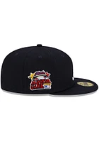 New Era Atlanta Braves Mens Navy Blue Patch Up 59FIFTY Fitted Hat