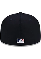New Era Atlanta Braves Mens Navy Blue Patch Up 59FIFTY Fitted Hat