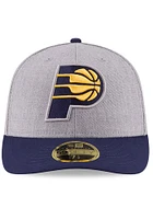 New Era Indiana Pacers Mens Grey Heathered LP59FIFTY Fitted Hat