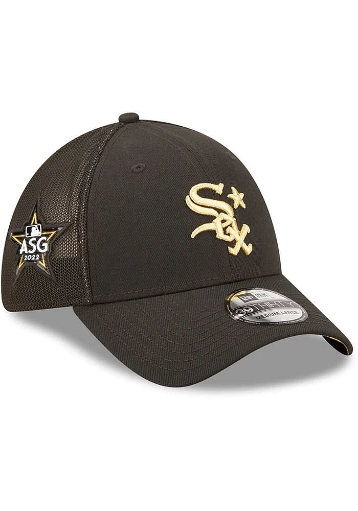 New Era Chicago White Sox Mens Black 2022 All-Star Game 39THIRTY Flex Hat