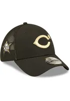 New Era Cincinnati Reds Mens Black 2022 All-Star Game 39THIRTY Flex Hat