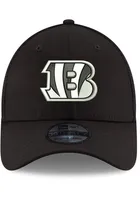 New Era Cincinnati Bengals Mens Black White Logo Neo 39THIRTY Flex Hat