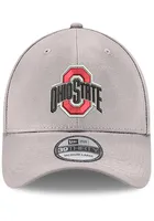 New Era Ohio State Buckeyes Mens Grey GCP 39THIRTY Logo Flex Hat