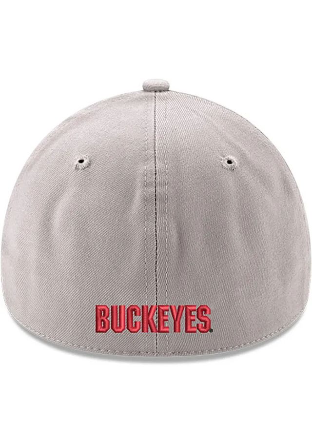 New Era Ohio State Buckeyes Mens Grey GCP 39THIRTY Logo Flex Hat