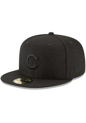 New Era Chicago Cubs Mens Black 59FIFTY Fitted Hat
