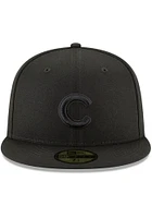 New Era Chicago Cubs Mens Black 59FIFTY Fitted Hat